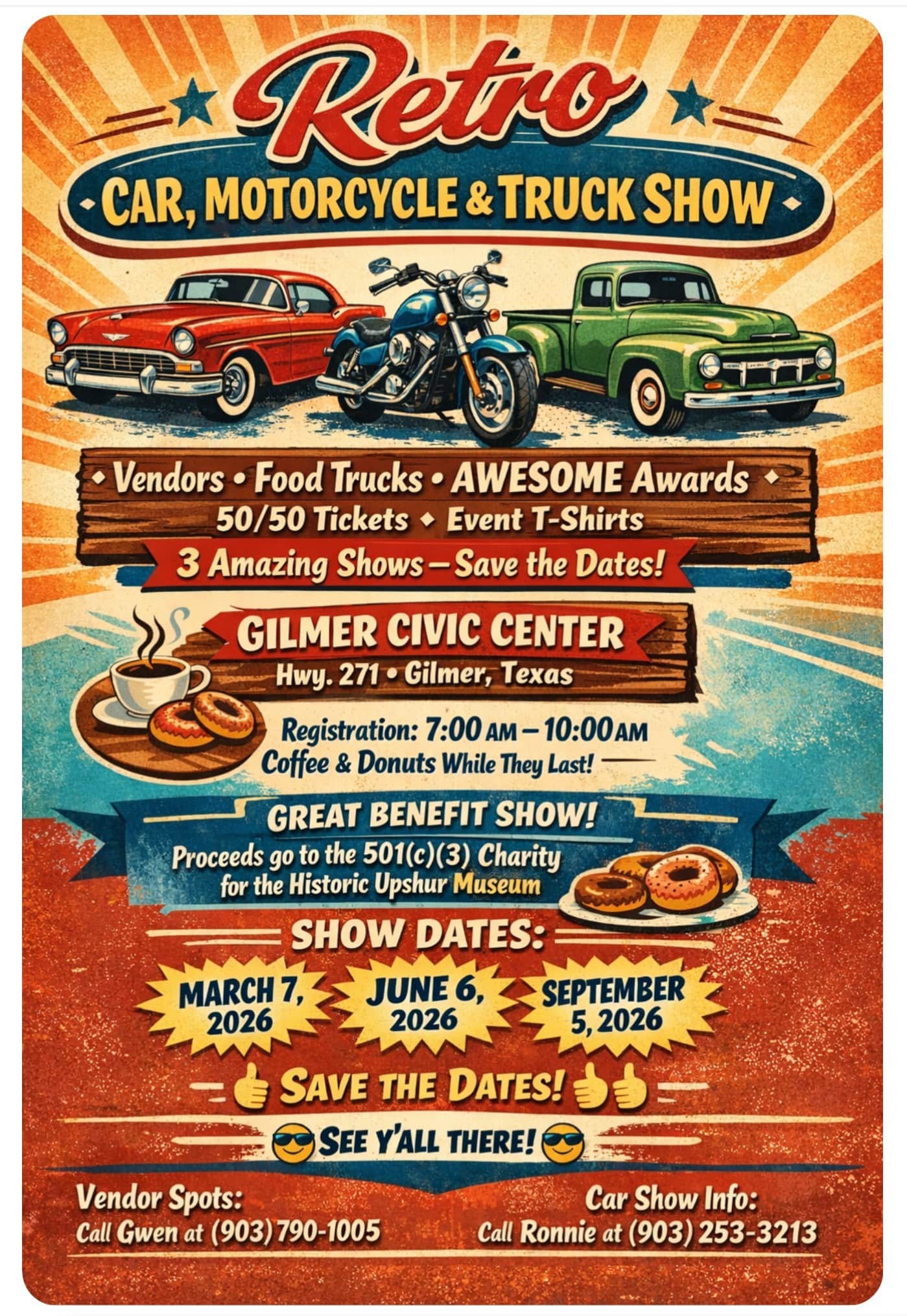 Retro Car, Truck and Motorcycle Show