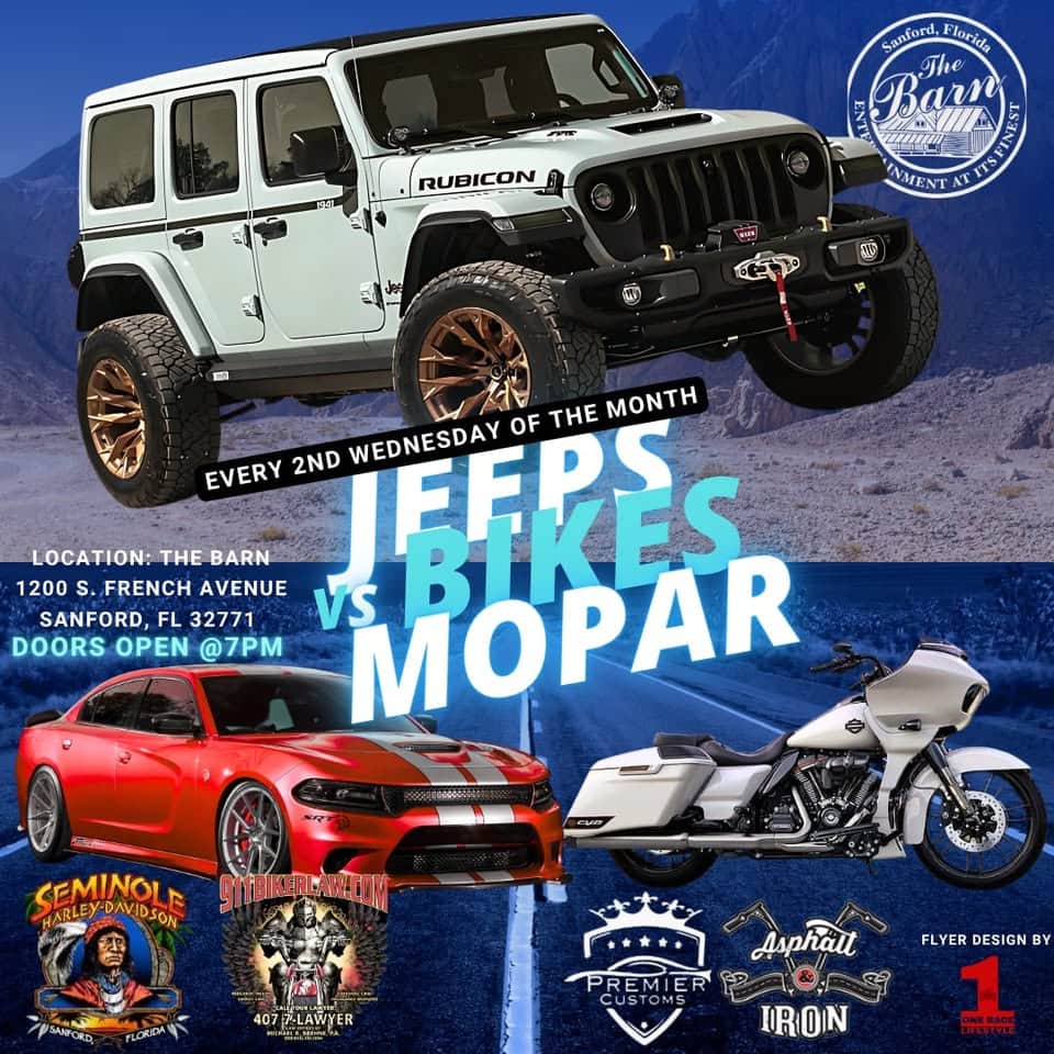 The Barn Jeep & Bike Night