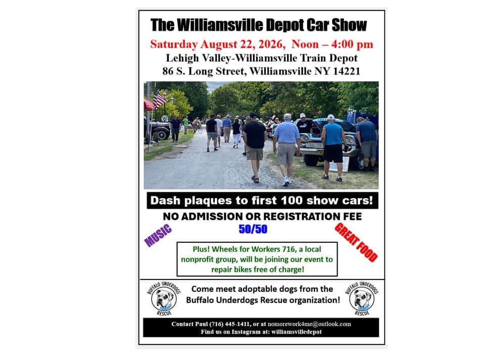 Williamsville Train Depot Annual Car Show