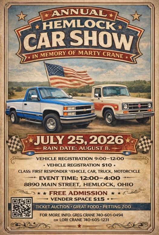 Annual Hemlock Car Show