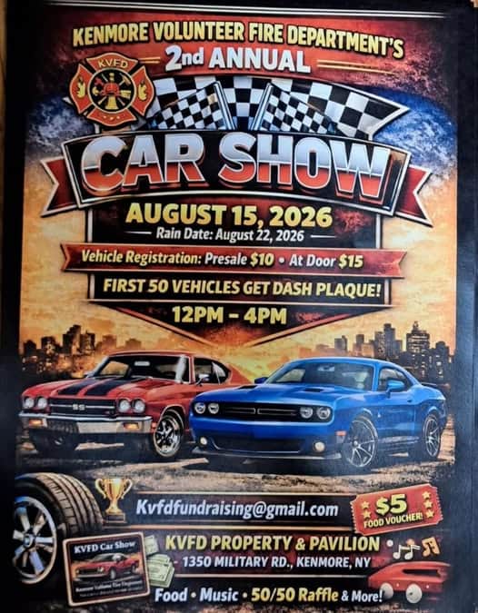 Kenmore Volunteer Fire Department 2nd Annual Car Show