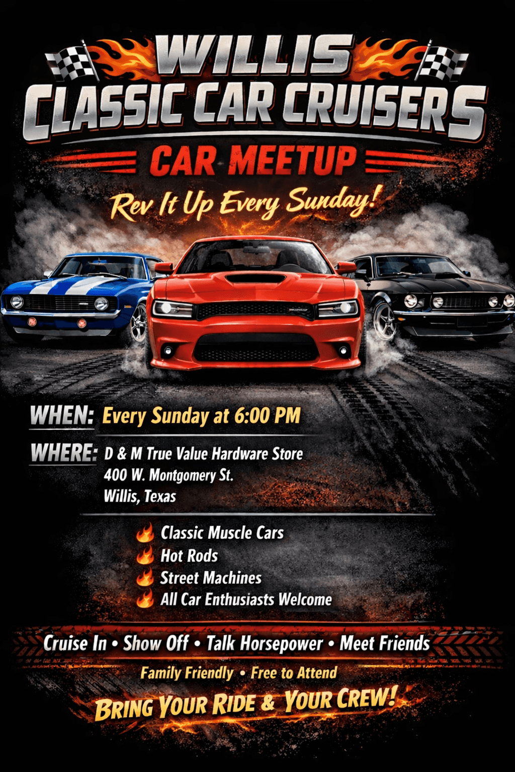 Willis Classic Car Cruiser Weekly Meet Up