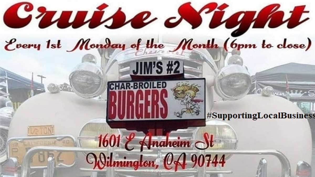 Jim’s #2 Char Broiled Burgers Cruise Night
