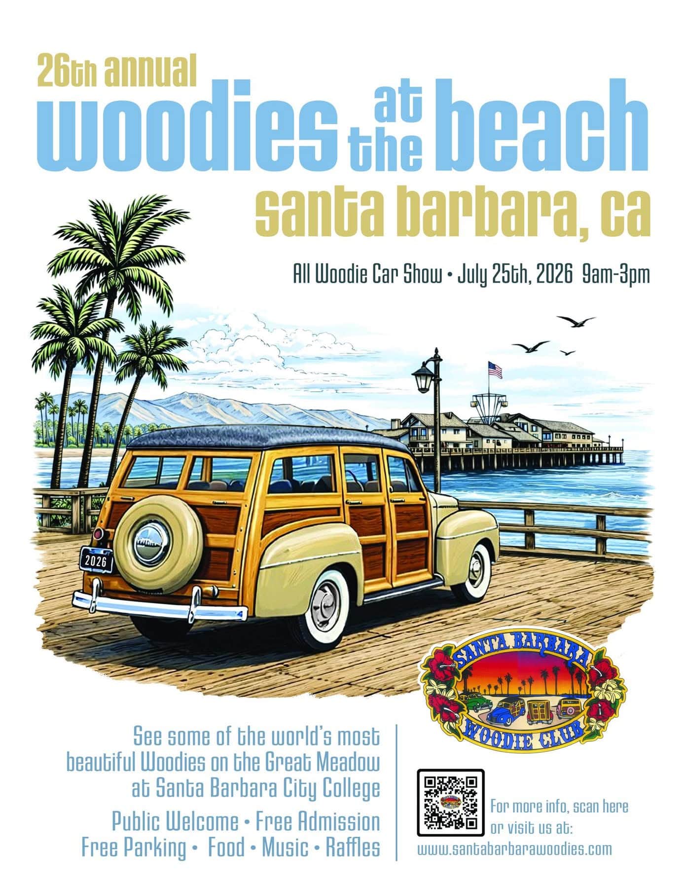 26th Annual “Woodies at the Beach” Car Show