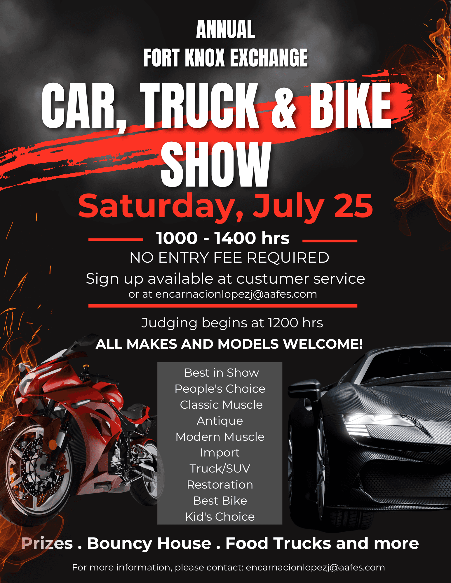 Fort Knox Main Exchange Annual Car, Truck & Bike Show