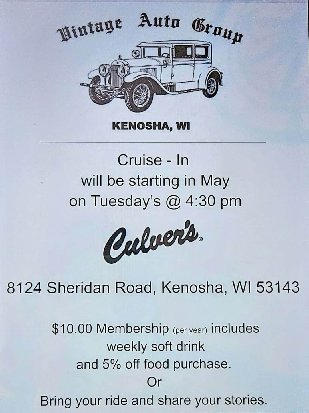 Vintage Auto Group Cars & Custard – Kenosha