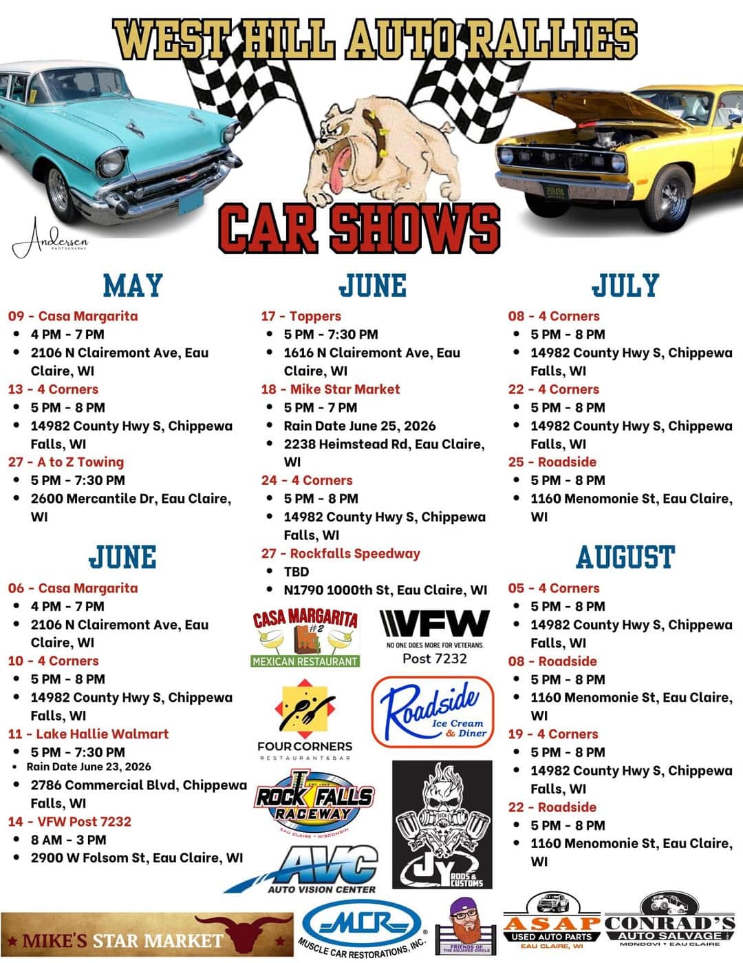 West Hill Car Show – 4 Corners – Chippewa Falls