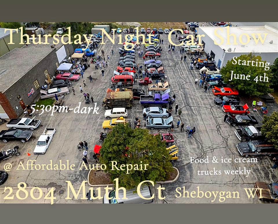 Affordable Thursday Night Car Show – Sheboygan