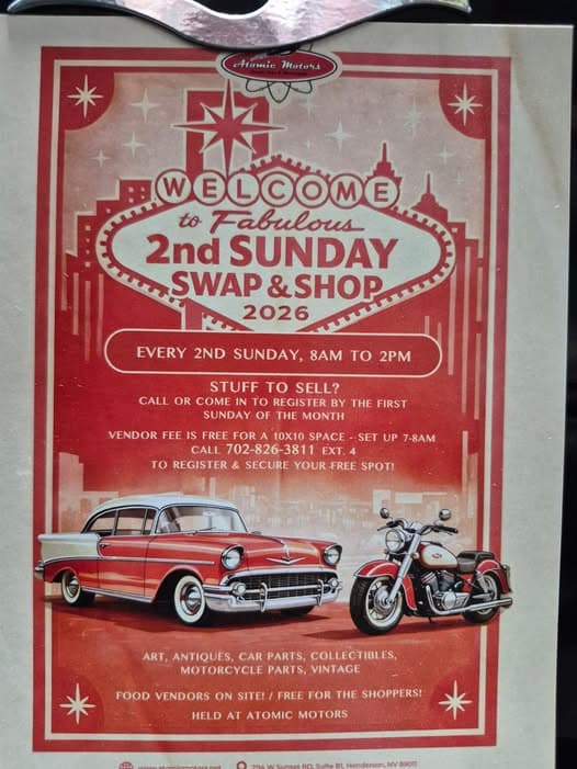 Atomic Motors 2nd Sunday Swap & Shop