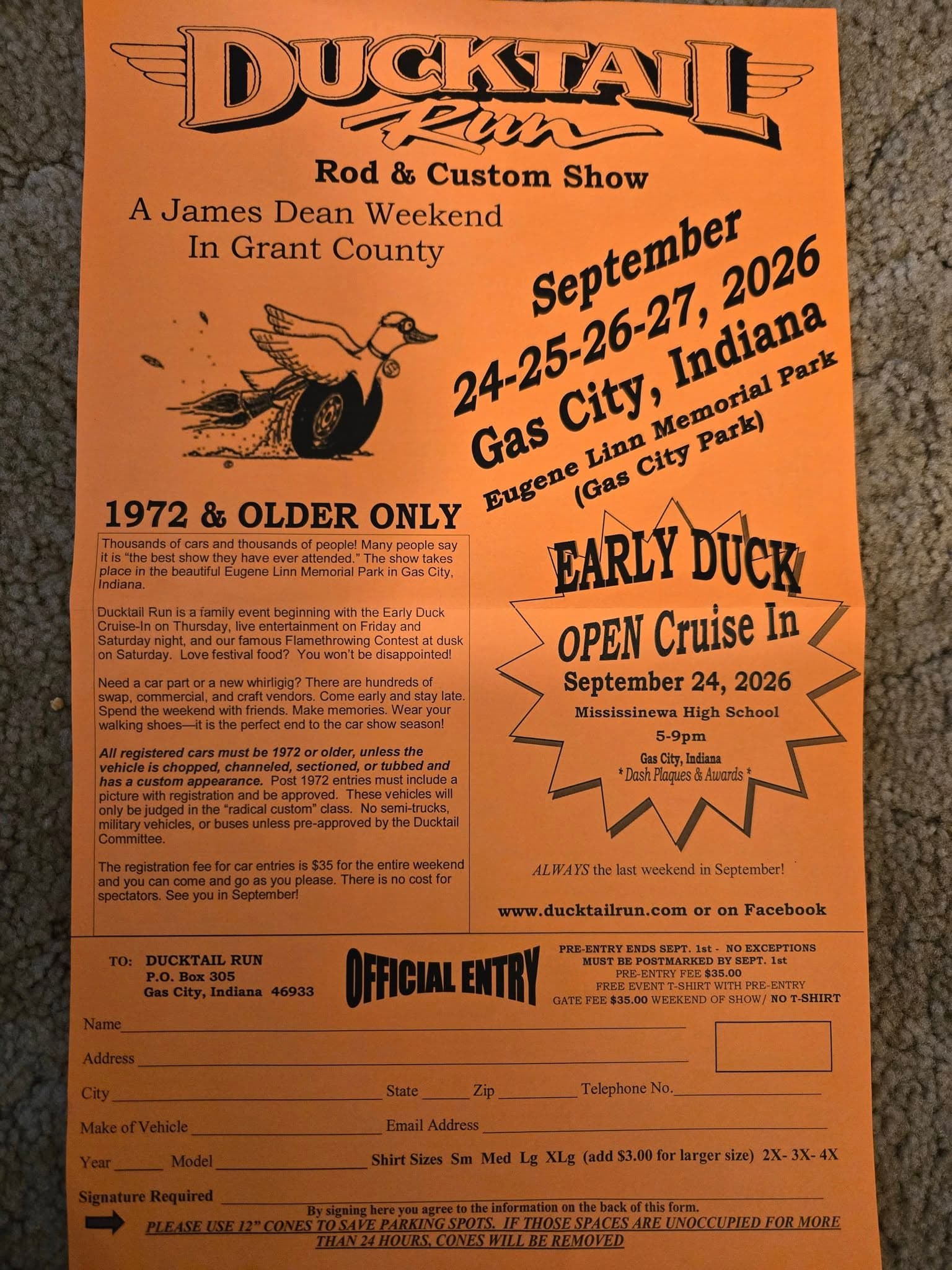 Ducktail Run Rod & Custom Show