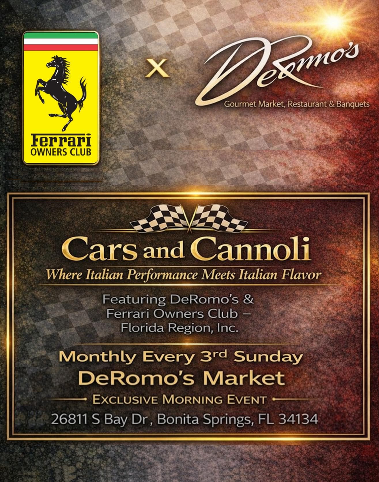 Cars and Cannoli at DeRomo’s Market