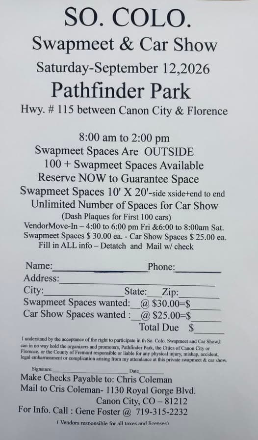 So. Colo. Swapmeet & Car Show