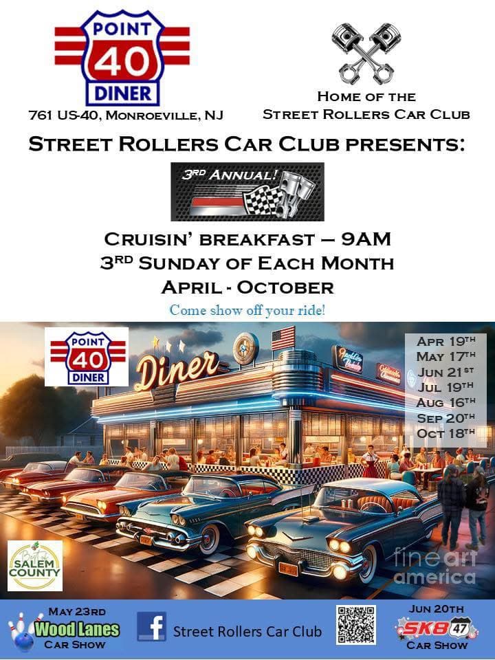Street Rollers Car Club Presents: 3Rd Annual Cruisin’ Breakfast