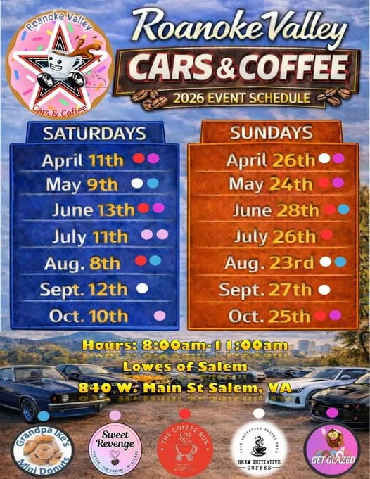 Roanoke Valley Cars & Coffee