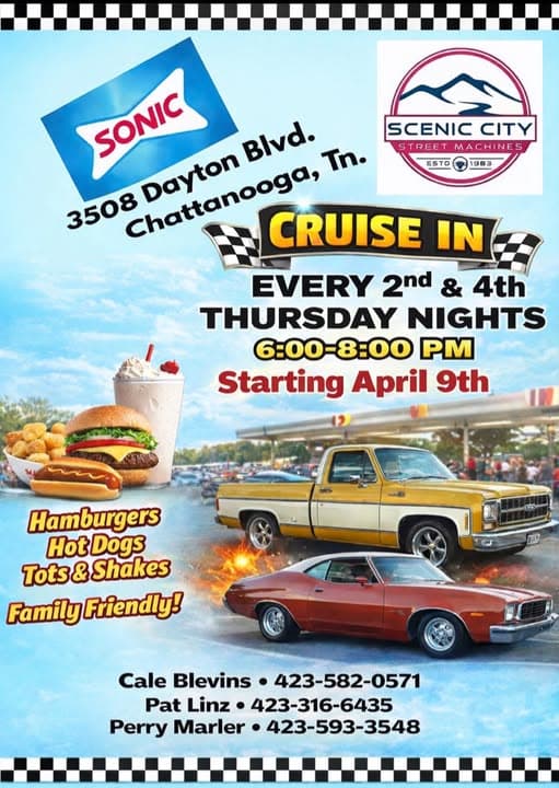 Scenic City Street Machines Sonic Cruise In