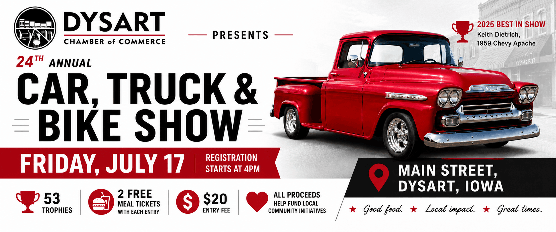 24th Annual Dysart Car, Truck & Bike Show