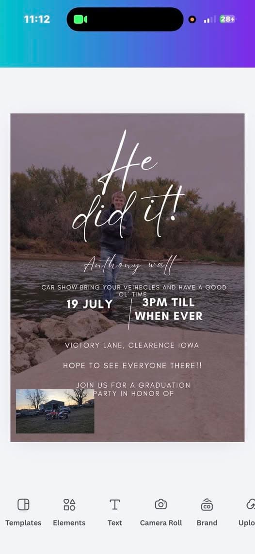 He Did It! Anthony Wall