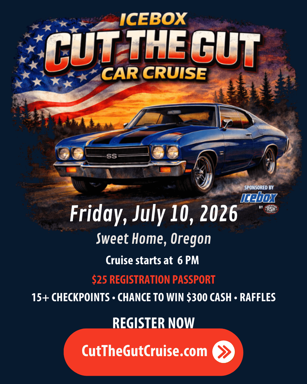 Icebox Cut the Gut Car Cruise
