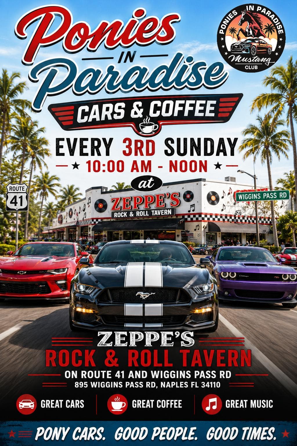 Ponies in Paradise Cars & Coffee