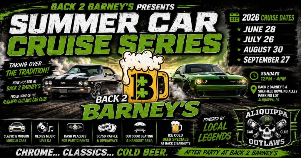 Back 2 Barney’s Summer Car Cruise Series