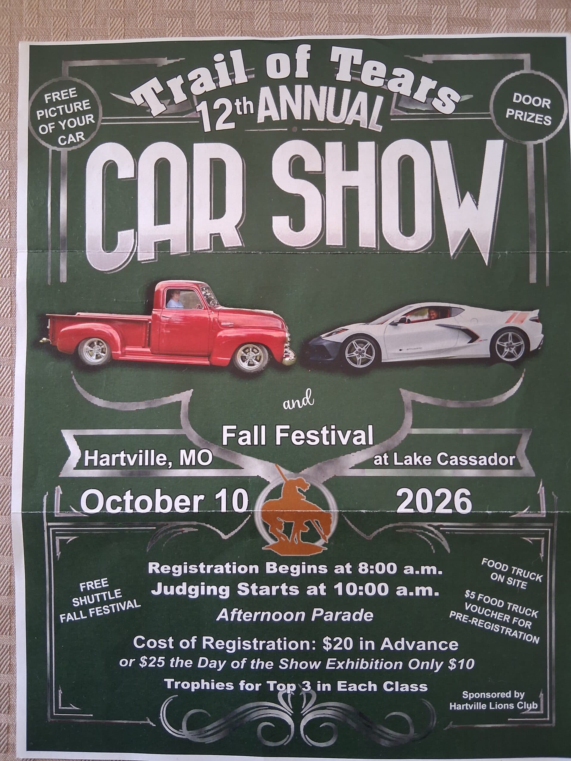 12th Annual Trail of Tears Car Show