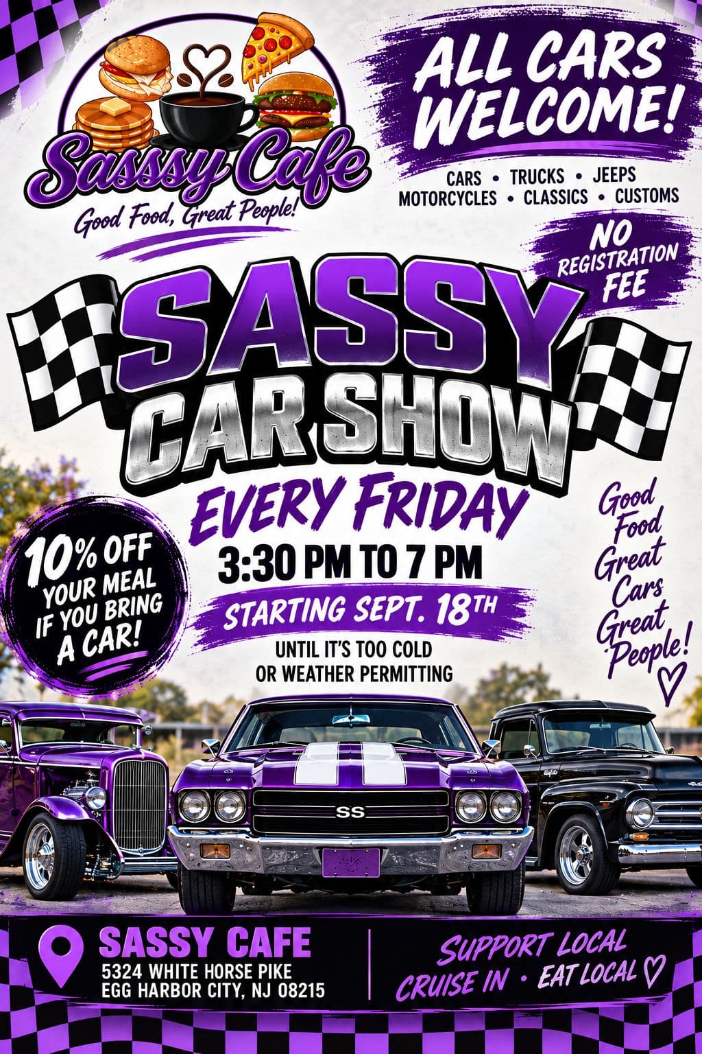 Sassy Cafe Car Show