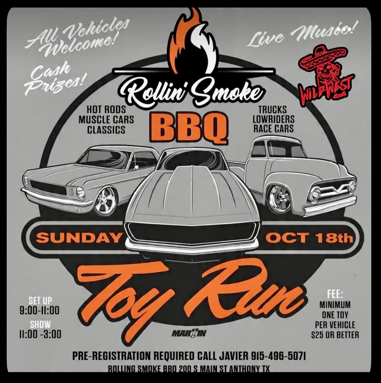 Rolling Smoke BBQ Toy Run