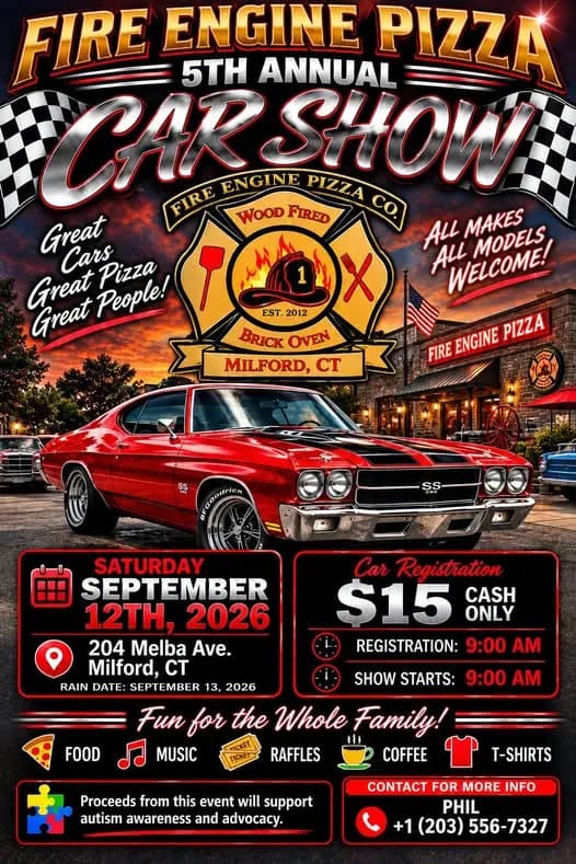 Fire Engine Pizza 5th Annual Car Show