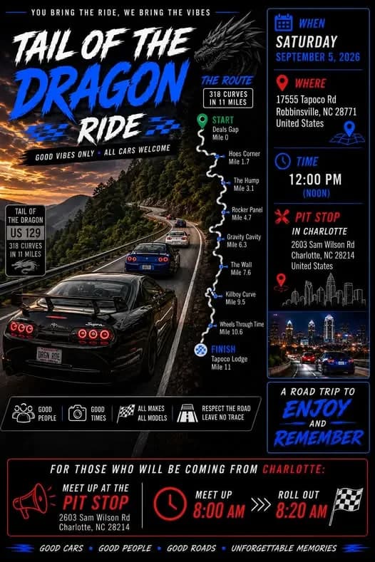 Tail of the Dragon Ride