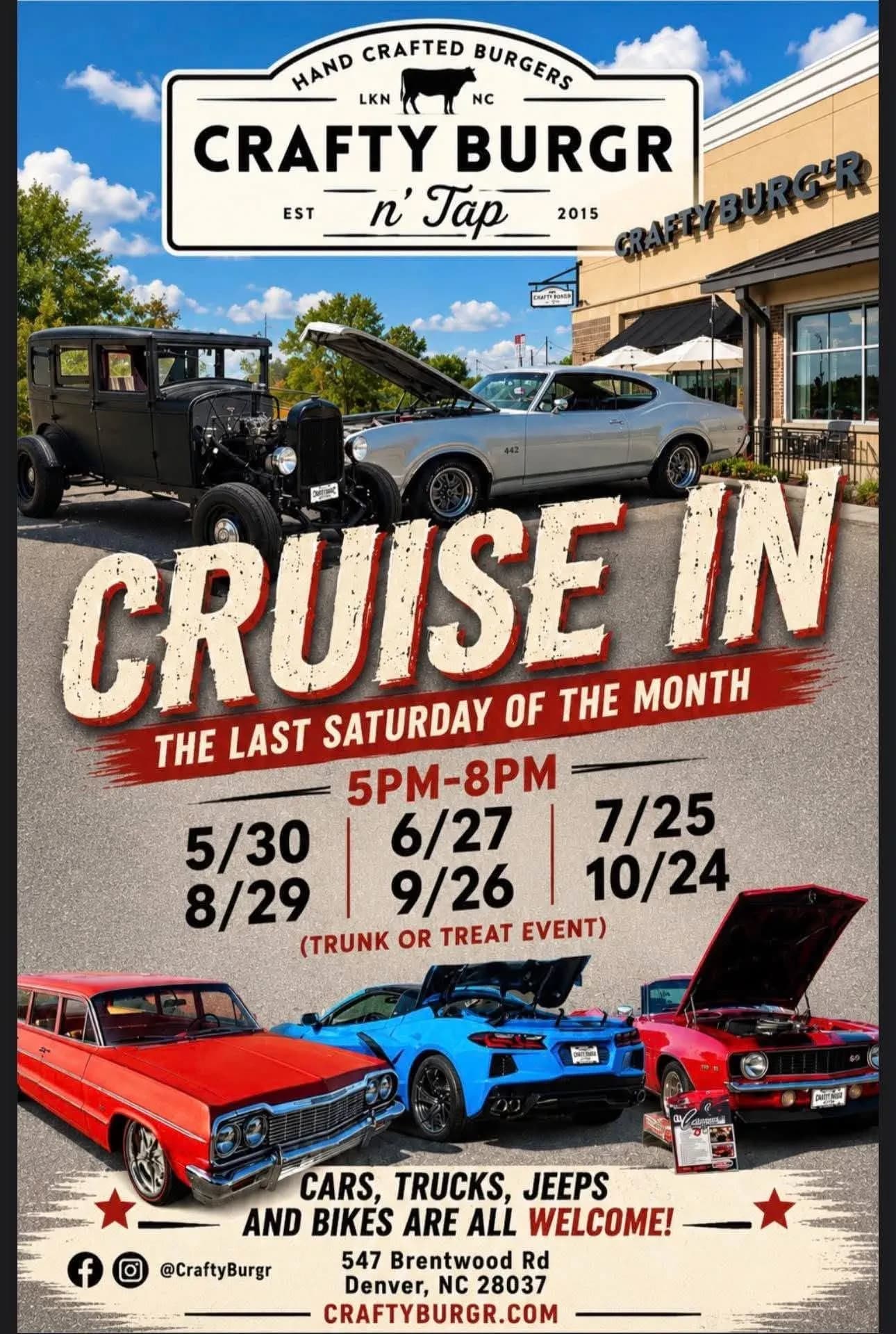 Crafty Burgr n' Tap Cruise In