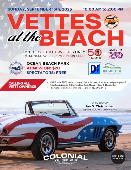 Vettes at the Beach