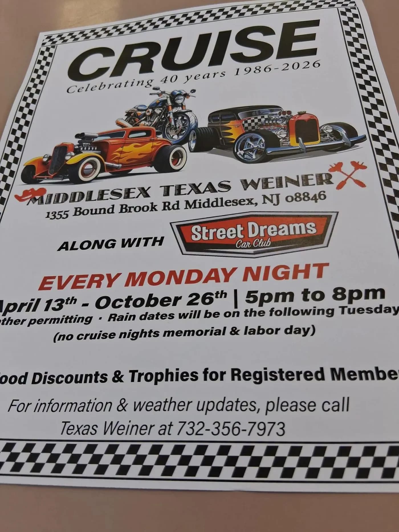 Cruise Night at Middlesex Texas Weiner (40th Anniversary)