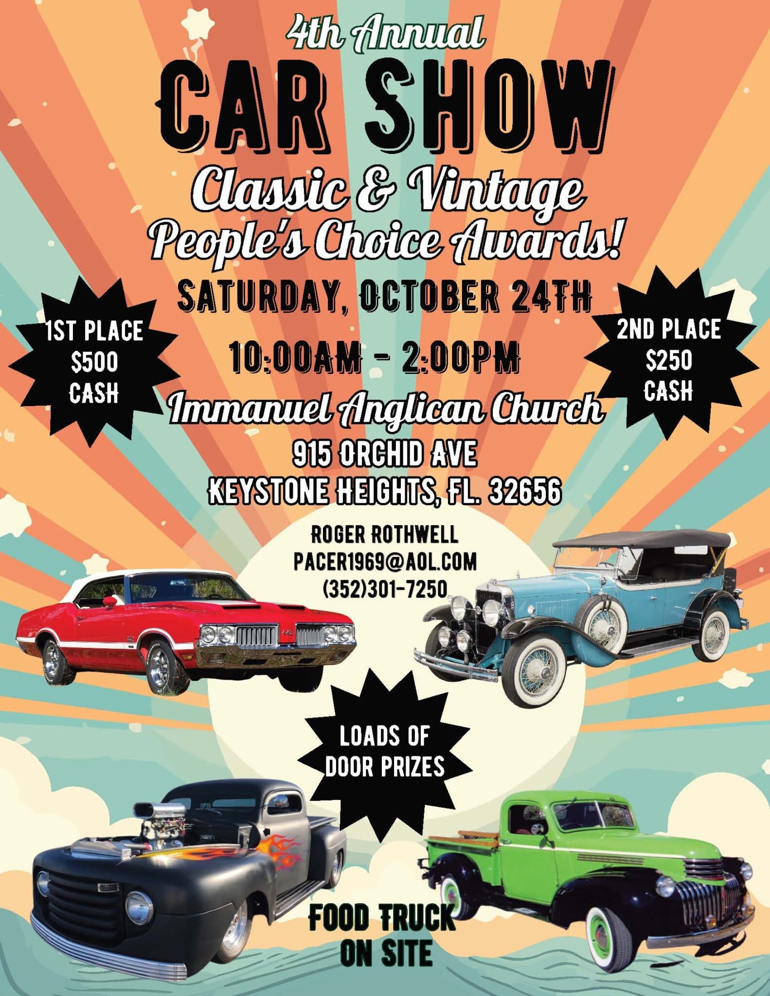  4th Annual Immanuel Anglican Car Show