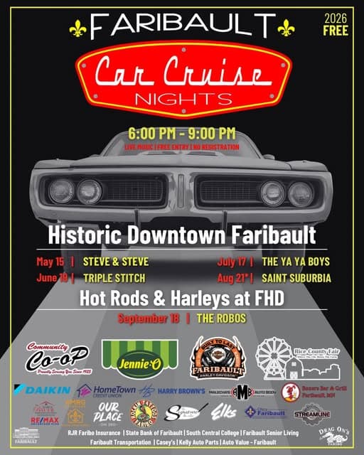 Faribault Car Cruise Night 2026