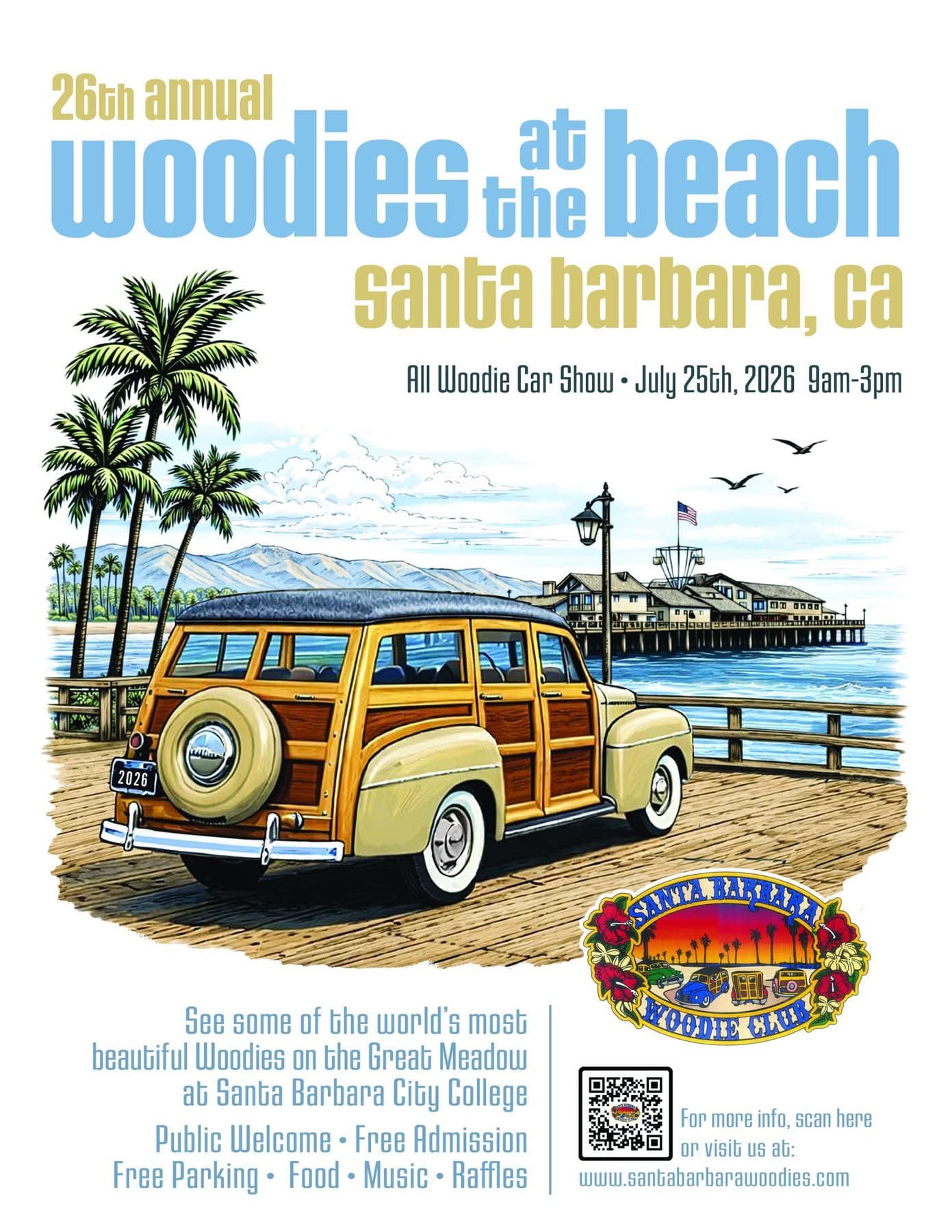 26th Annual “Woodies at the Beach” Car Show