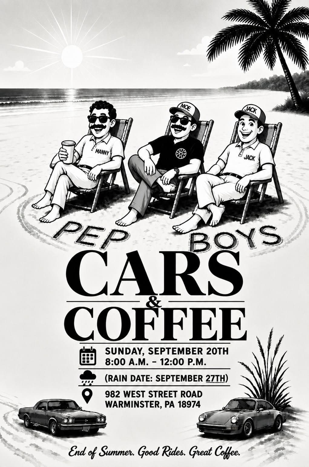 Pep Boys end of Summer Cars & Coffee