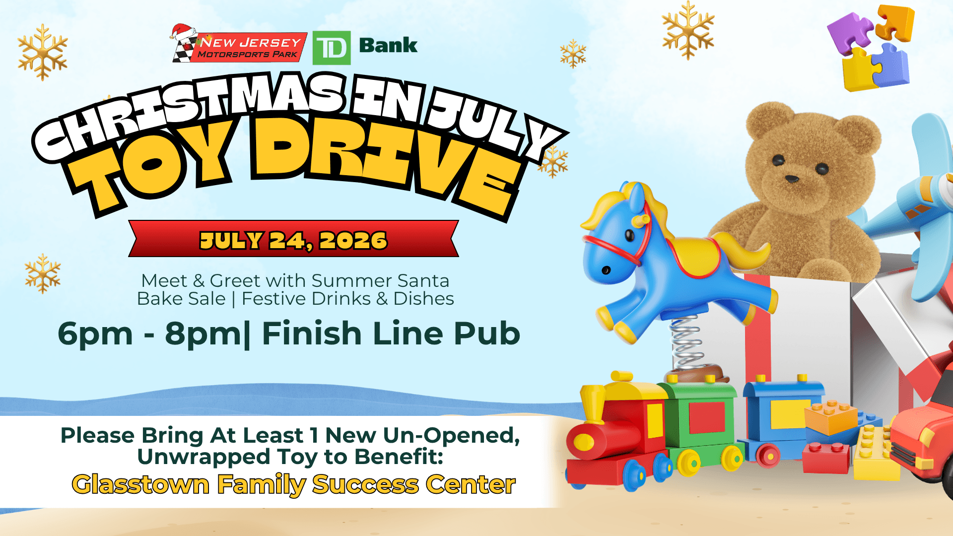 Christmas in July Toy Drive (Finish Line Pub)