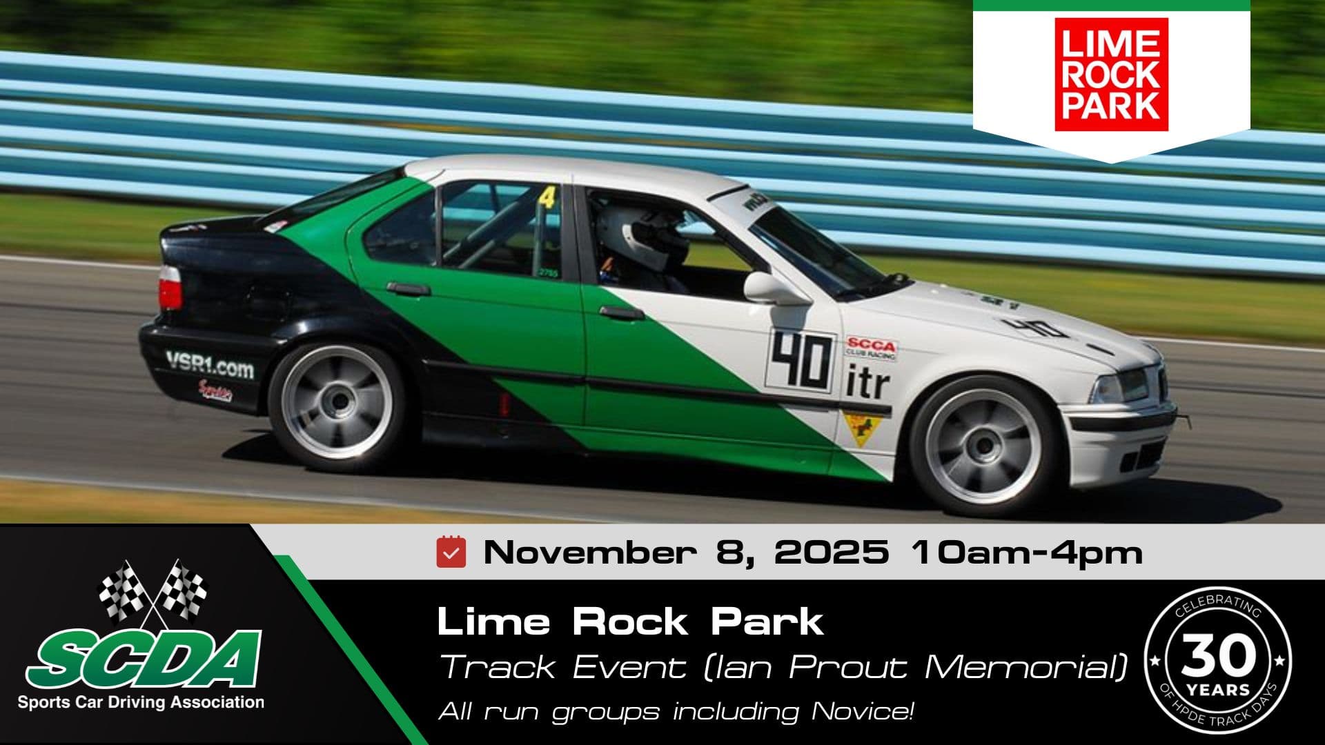 SCDA Track Day- Lime Rock Park- Ian Prout Memorial 2026