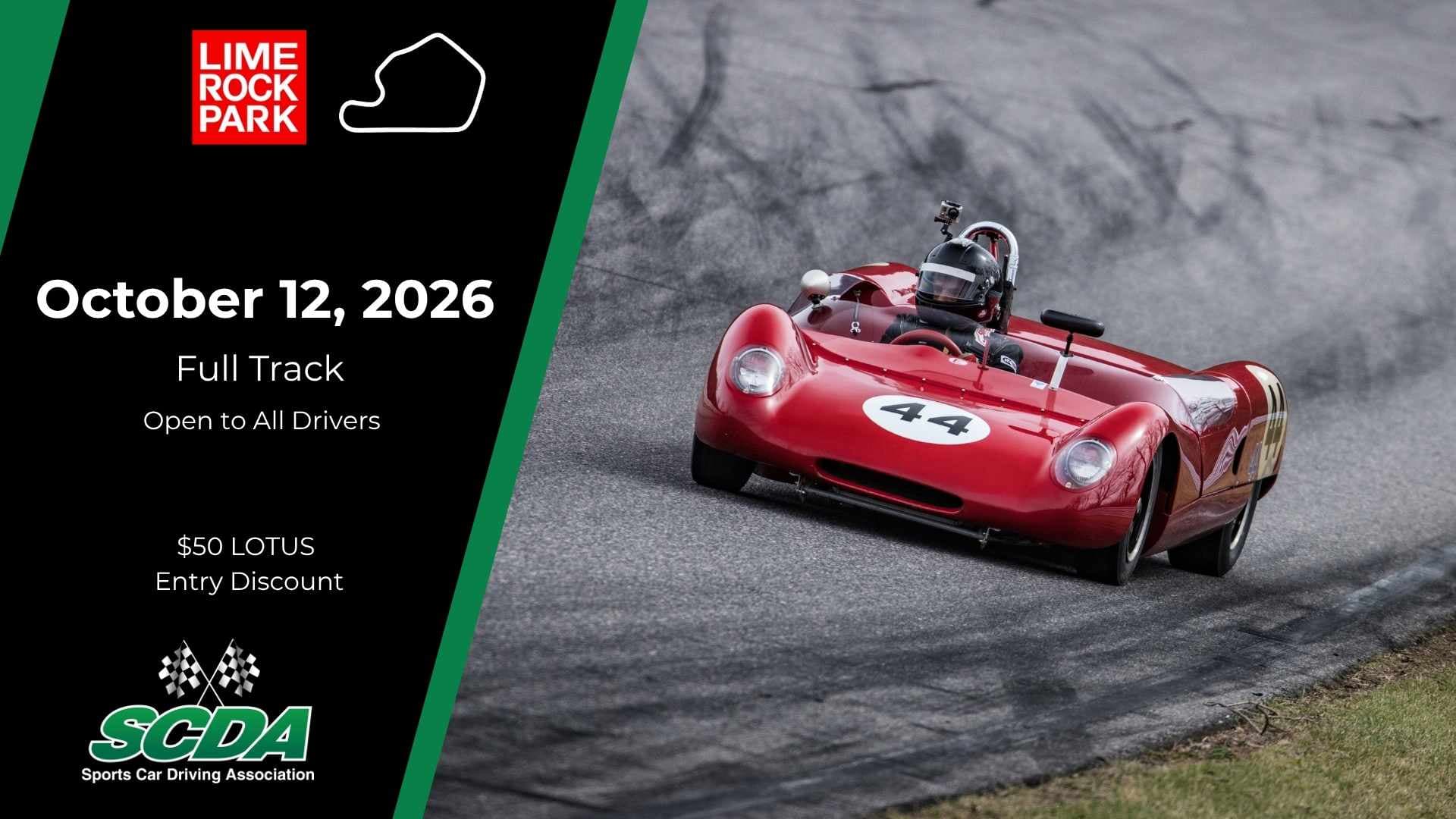 SCDA- Lime Rock Park Track Day- October 12th, 2026
