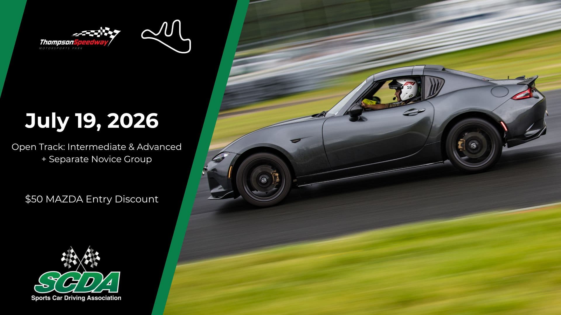 SCDA Thompson Speedway HPDE + Open Track Day