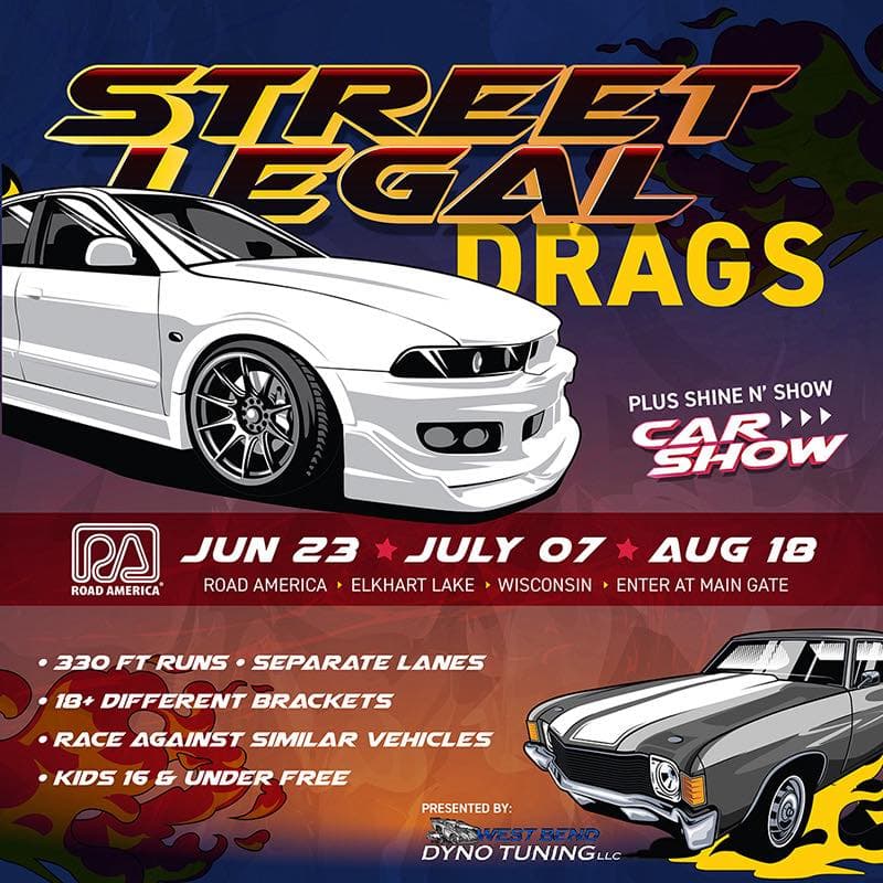 Street Legal Drags & Car Show – Road America