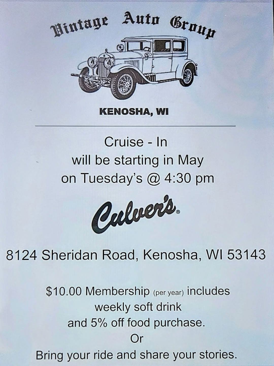 Vintage Auto Group Cars & Custard – Kenosha
