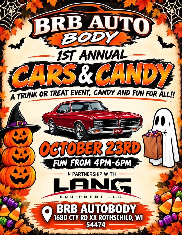 BRB Auto Body Cars & Candy – Rothschild – 10/23/2026