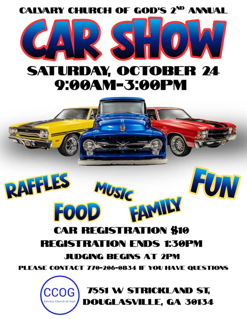Calvary Church of God’s 2nd Annual Car Show