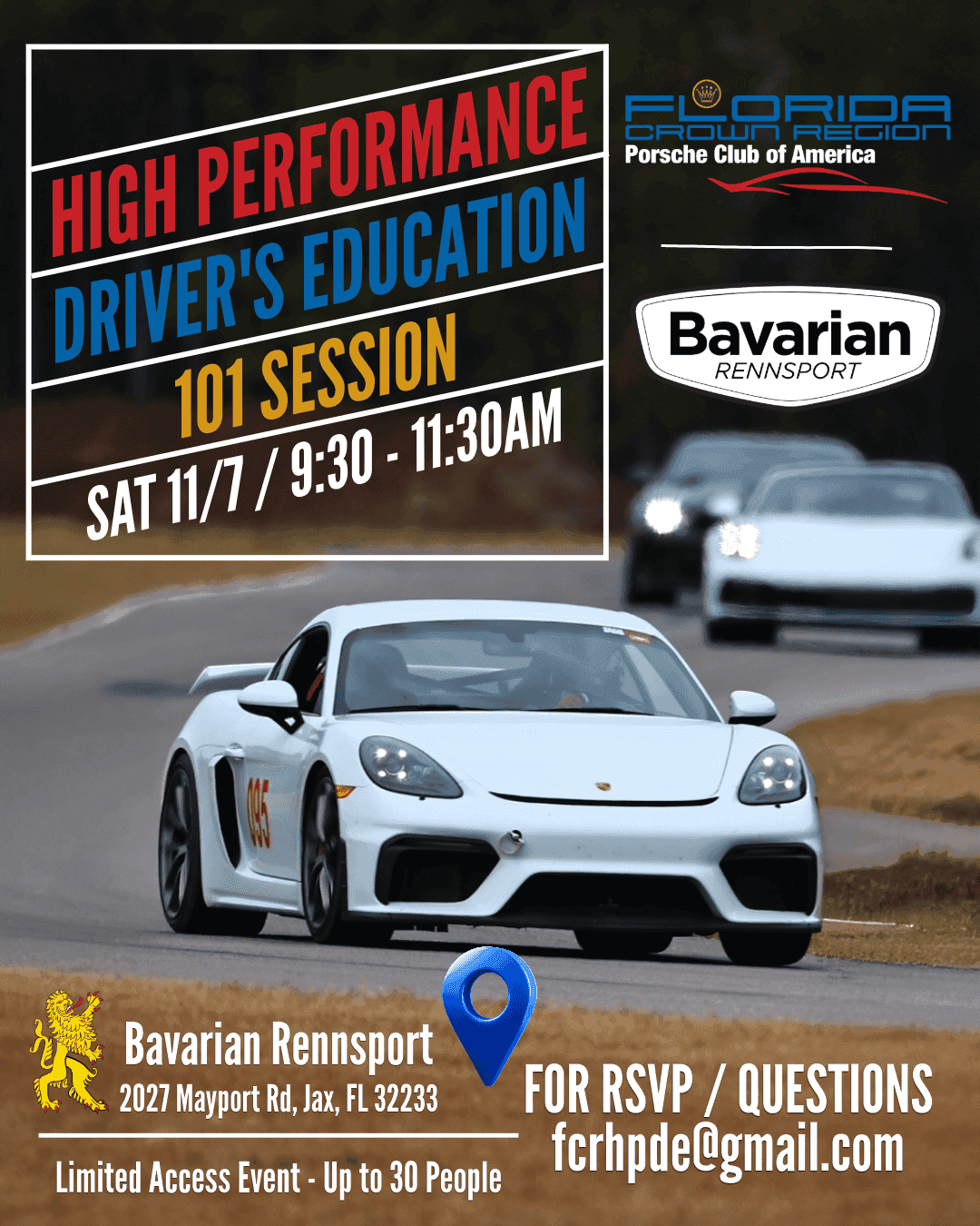 11.7.26 High Performance Driver’s Education (HPDE) In-person Information Session