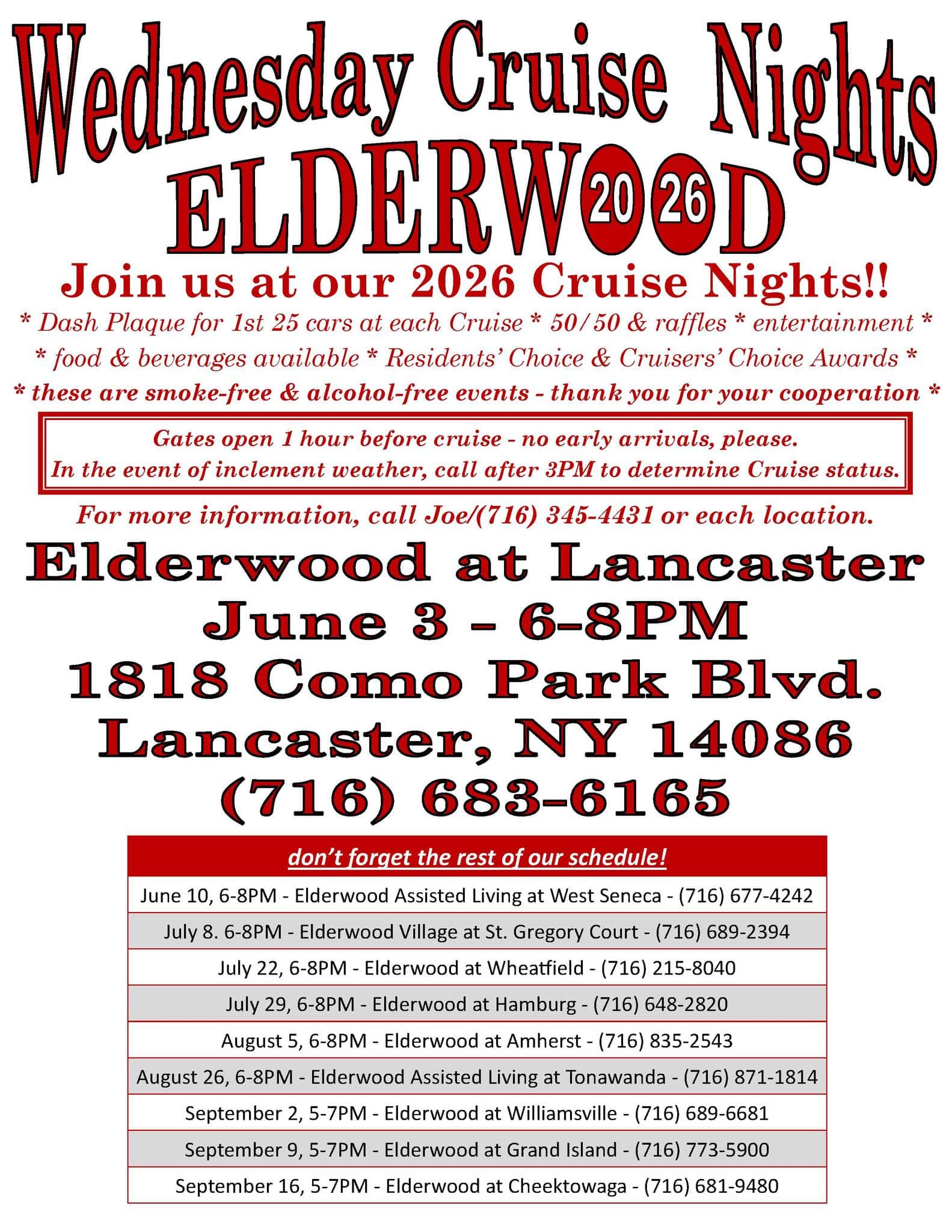 Elderwood Village at St. Gregory Court Cruise Night
