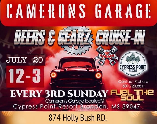 Camerons Garage Beers & Gearz Cruise-In