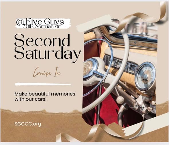 SGCCC Second Saturday Cruise In