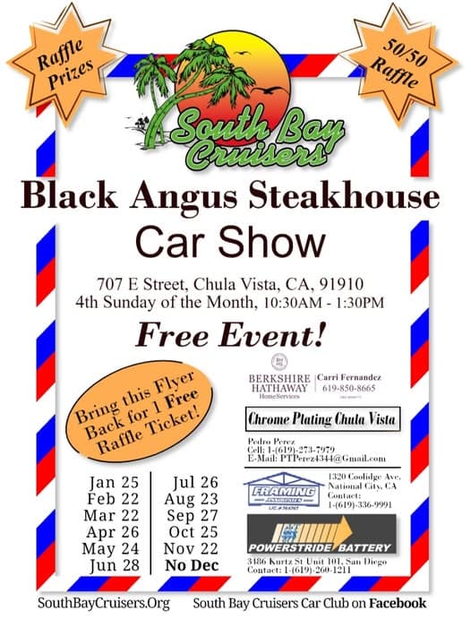 Black Angus Steakhouse Car Show