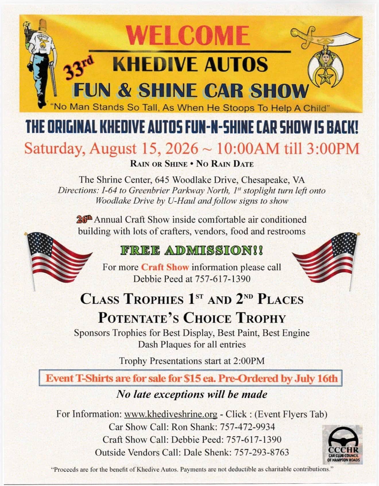 33rd Khedive Autos Fun & Shine Car Show